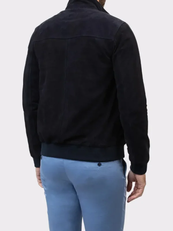 Palenzo Prêt-à-porter | Manteaux | Blouson en daim Aldo - Bleu marine