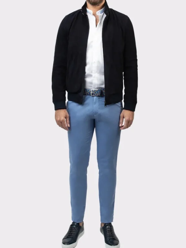 Palenzo Prêt-à-porter | Manteaux | Blouson en daim Aldo - Bleu marine