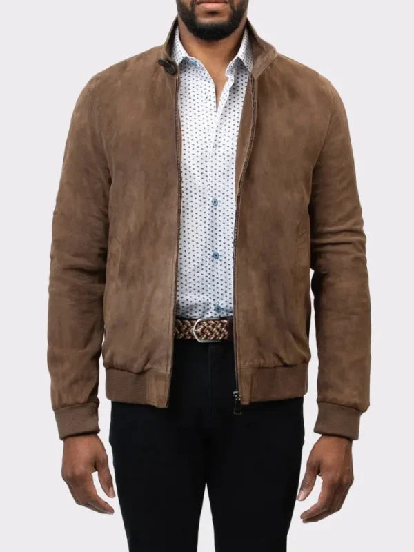 Palenzo Prêt-à-porter | Manteaux | Blouson en daim Aldo - Camel