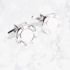 Palenzo Accessoires Et Chaussures | Prêt-à-porter | Boutons de manchettes - Métal argenté ronds blancs & noirs