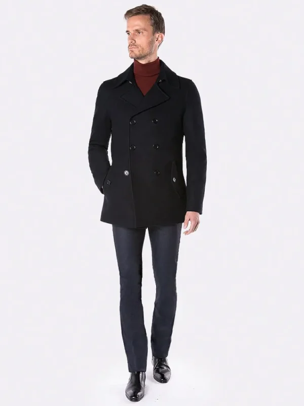 Palenzo Prêt-à-porter | Manteaux | Caban slim - Bleu marine