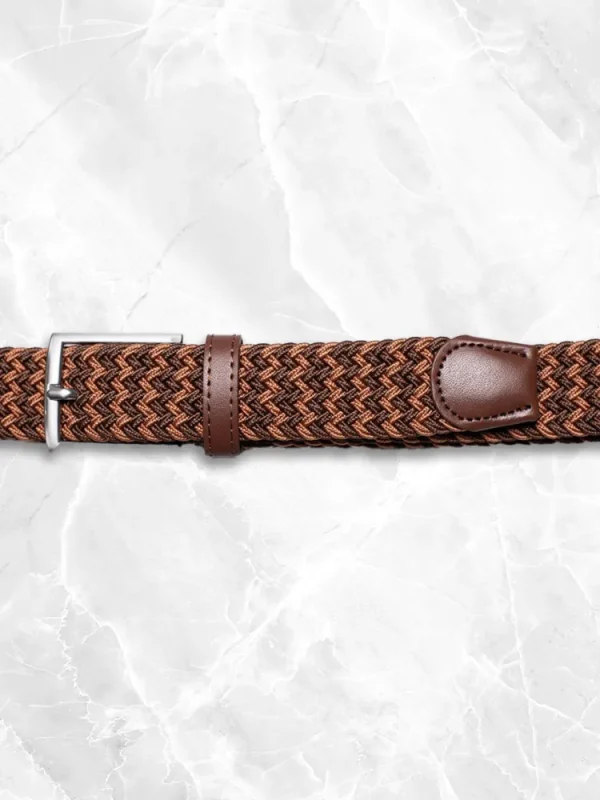 Palenzo Accessoires Et Chaussures | Prêt-à-porter | Ceinture tressée - Cognac et marron