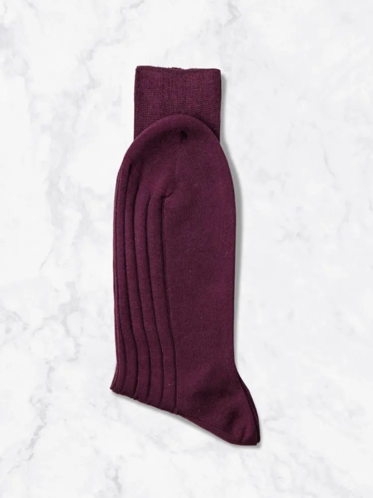 chaussettes__bordeaux_1.webp Palenzo Accessoires Et Chaussures | Prêt-à-porter | Chaussettes - Bordeaux