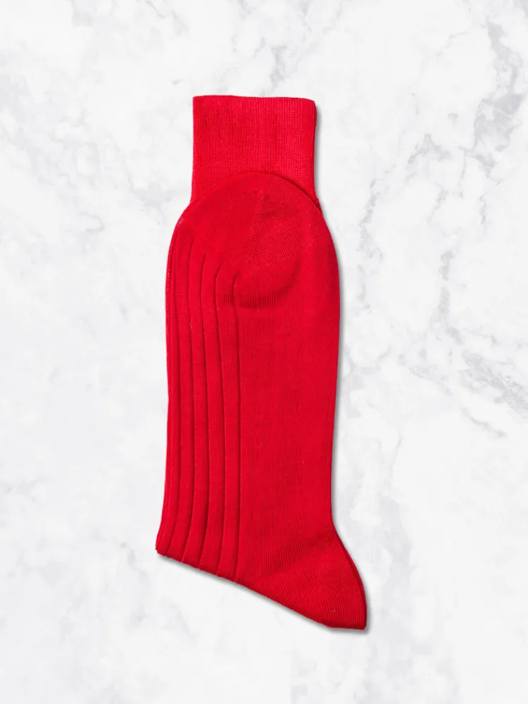 chaussettes__rouges_1.webp Palenzo Accessoires Et Chaussures | Prêt-à-porter | Chaussettes - Rouges