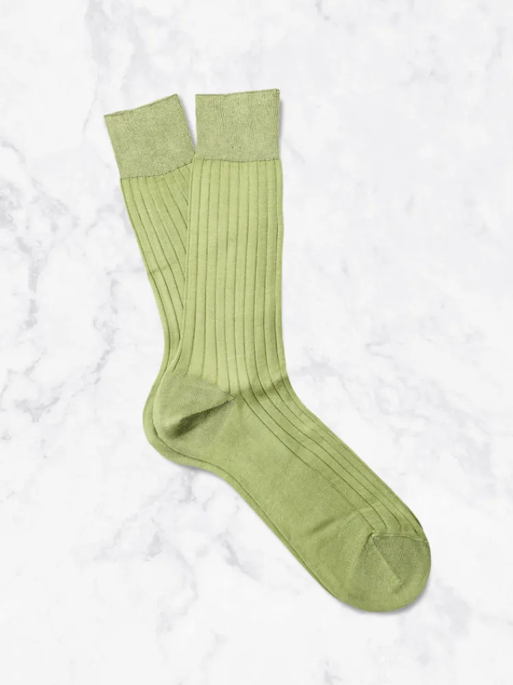 chaussettes__vertes_0.webp Palenzo Accessoires Et Chaussures | Prêt-à-porter | Chaussettes - Vertes