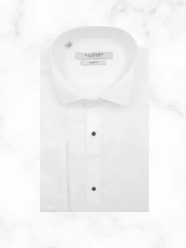 Palenzo Prêt-à-porter | Chemises Cérémonie | Chemise col cassé - Blanc