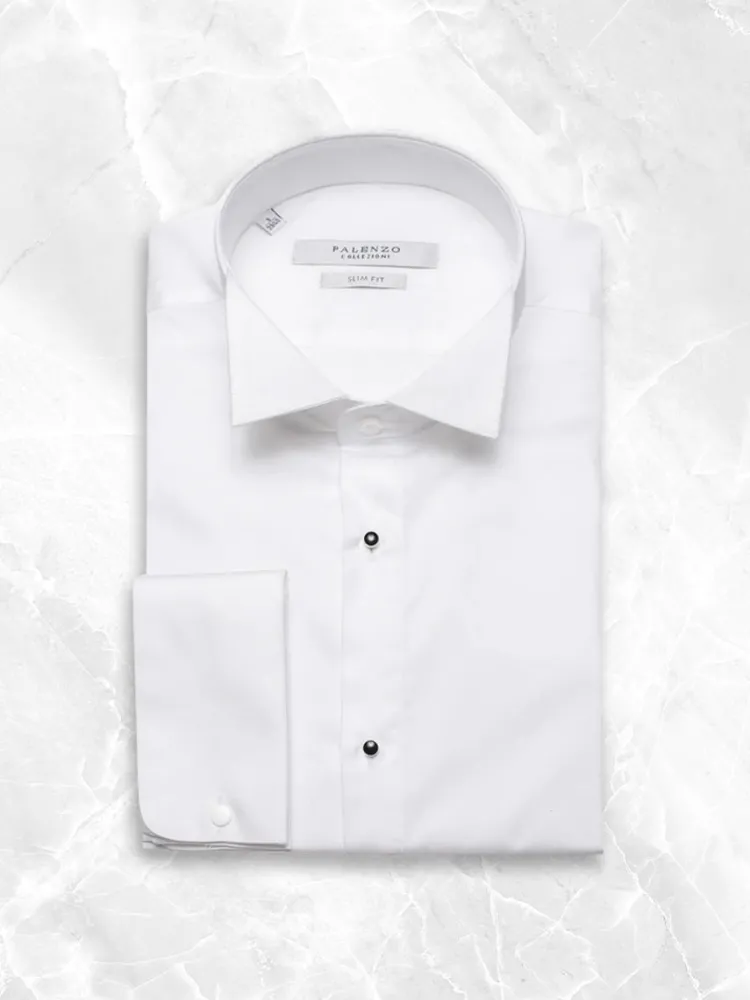 chemise_col_cass__blanc_0.webp Palenzo Prêt-à-porter | Chemises Cérémonie | Chemise col cassé - Blanc