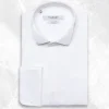Palenzo Prêt-à-porter | Chemises Cérémonie | Chemise col cassé poignets mousquetaires - Ecru