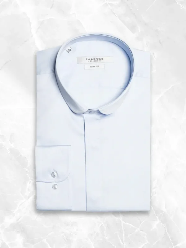 Palenzo Prêt-à-porter | Chemises | Chemise col club - Bleu ciel