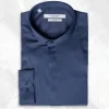 Palenzo Prêt-à-porter | Chemise col club - Bleu marine