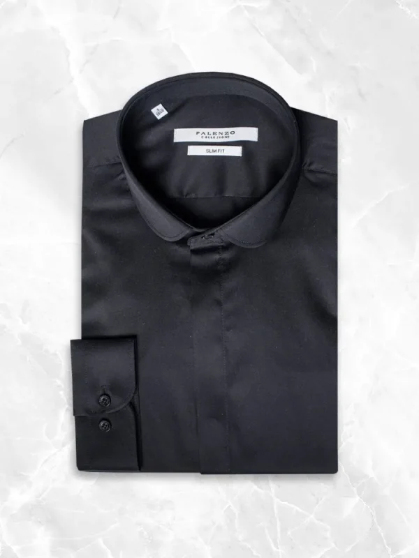 Palenzo Prêt-à-porter | Chemises | Chemise col club - Noir