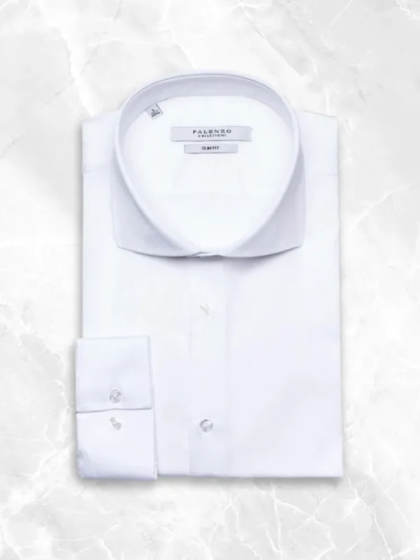 Palenzo Prêt-à-porter | Chemise col cutaway - Blanc