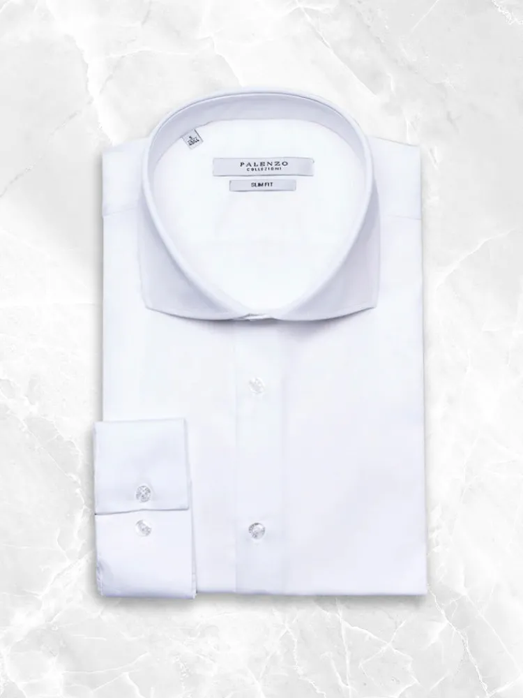 chemise_col_cutaway__blan_0.webp Palenzo Prêt-à-porter | Chemise col cutaway - Blanc