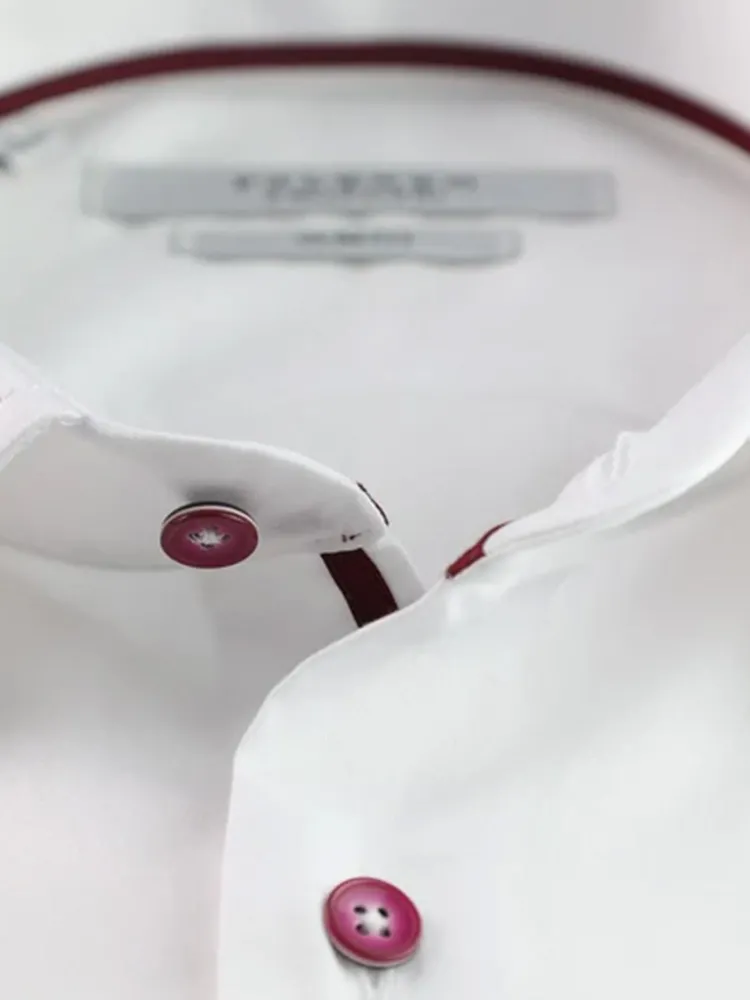 chemise_col_franais__blan_1.webp Palenzo Prêt-à-porter | Chemises | Chemise col français - Blanc