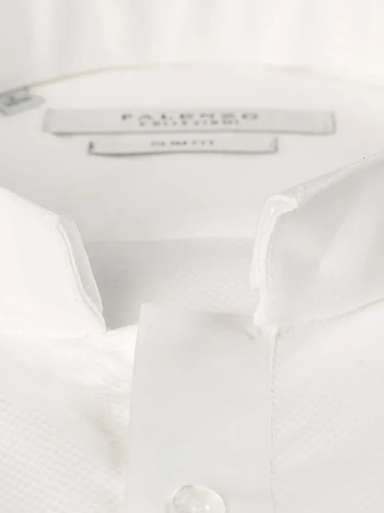 chemise_col_invers__blanc_1.webp Palenzo Prêt-à-porter | Chemise col inversé - Blanc bi matière