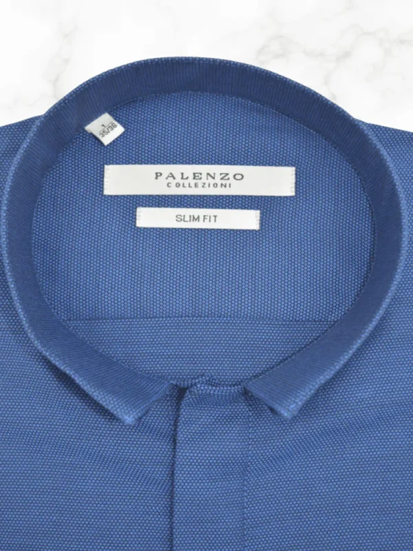 Palenzo Prêt-à-porter | Chemises | Chemise col inversé - Bleu