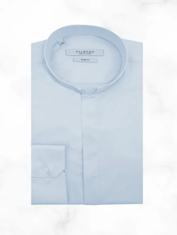 Palenzo Prêt-à-porter | Chemises | Chemise col inversé - Bleu ciel