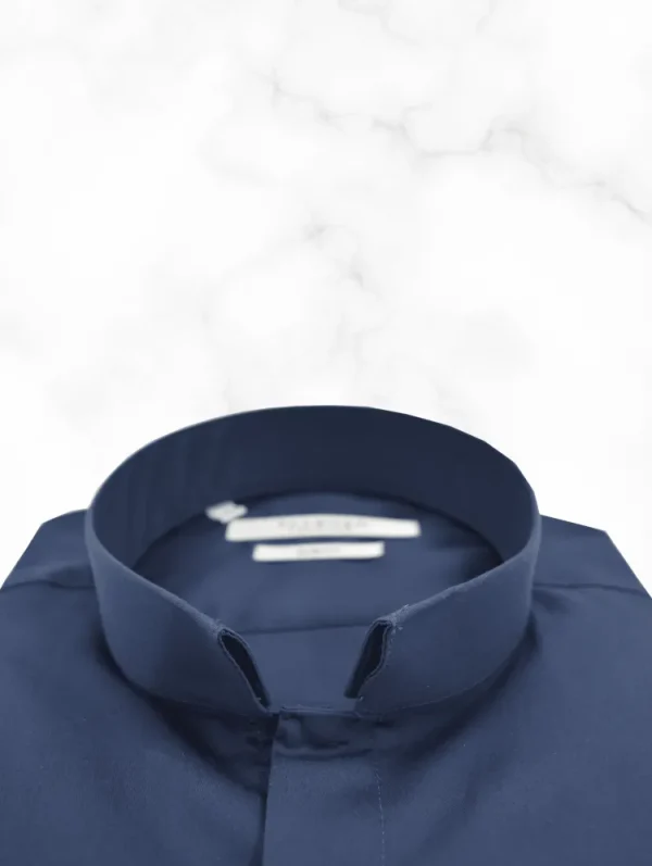 Palenzo Prêt-à-porter | Chemises | Chemise col inversé - Bleu marine