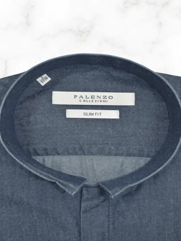 Palenzo Prêt-à-porter | Chemises | Chemise col inversé - Bleu jean