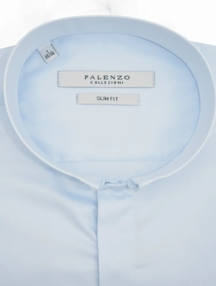 chemise_col_invers__bleu__2-3.webp Palenzo Prêt-à-porter | Chemises | Chemise col inversé - Bleu ciel