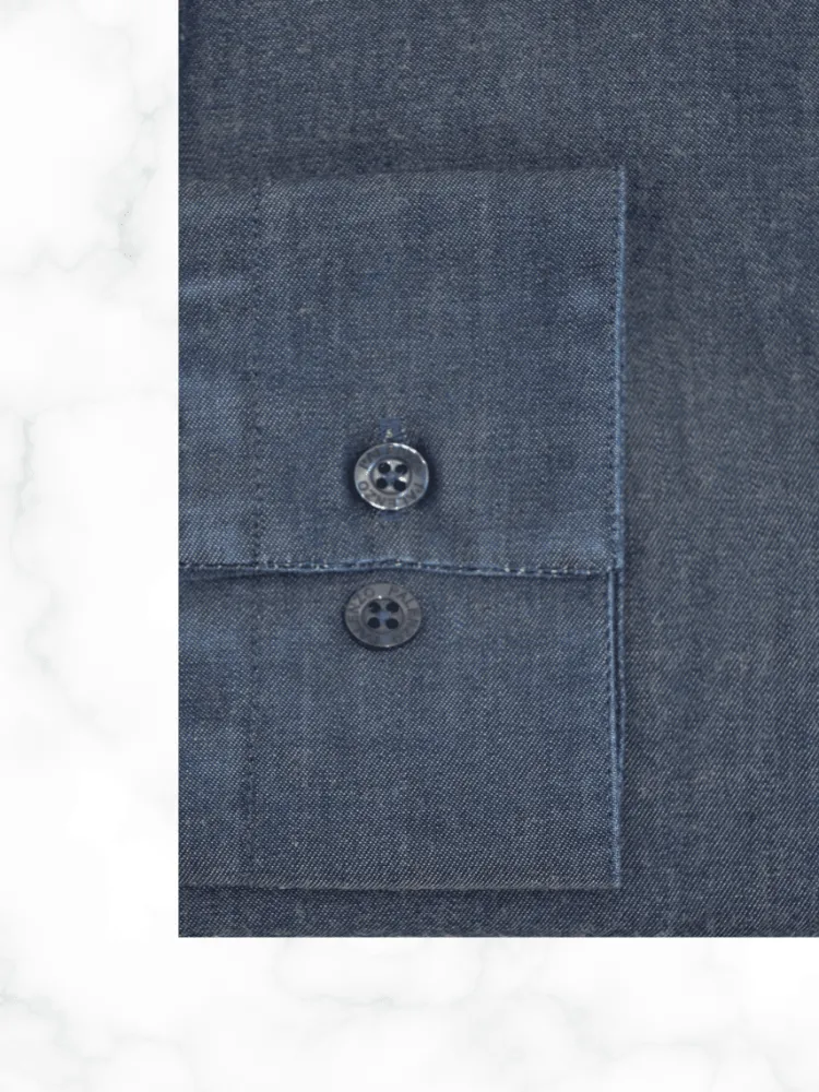 chemise_col_invers__bleu__3.webp Palenzo Prêt-à-porter | Chemises | Chemise col inversé - Bleu jean