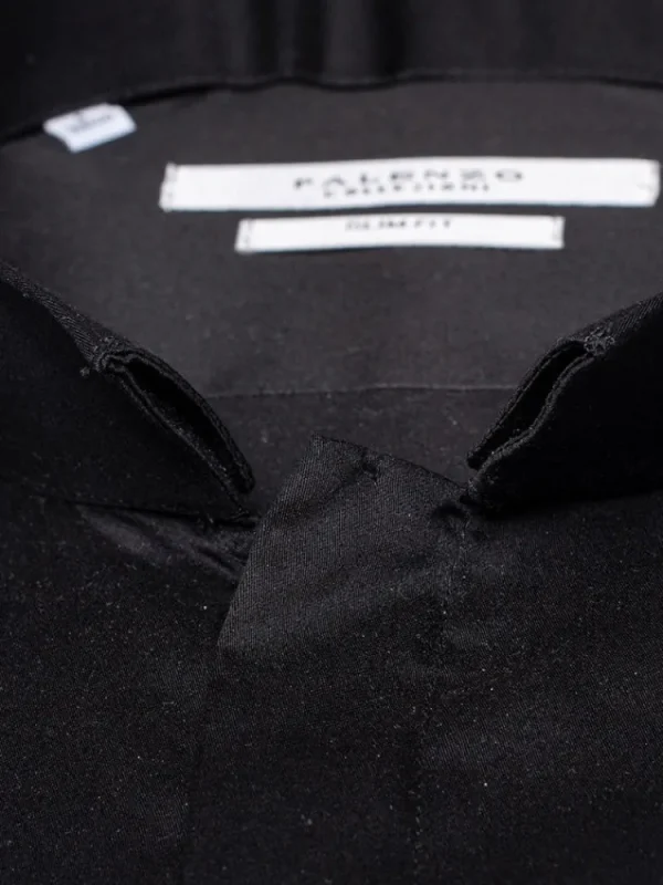 Palenzo Prêt-à-porter | Chemises | Chemise col inversé - Noir
