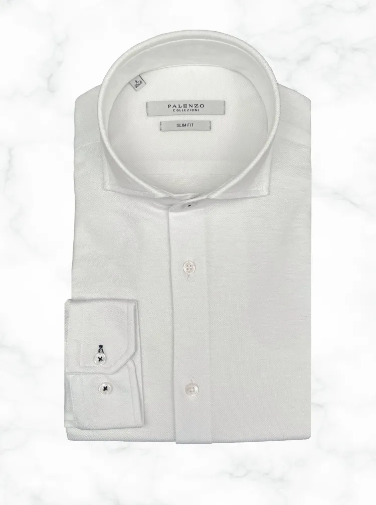 chemise_col_italien__blan_0.webp Palenzo Prêt-à-porter | Chemises | Chemise col italien - Blanc