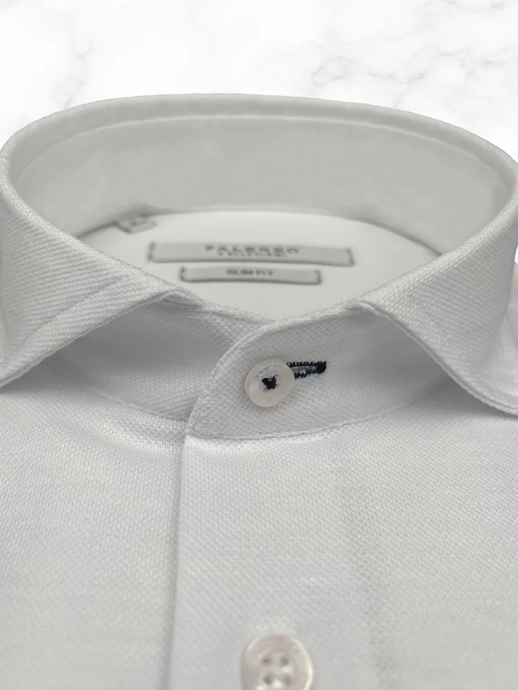chemise_col_italien__blan_2.webp Palenzo Prêt-à-porter | Chemises | Chemise col italien - Blanc