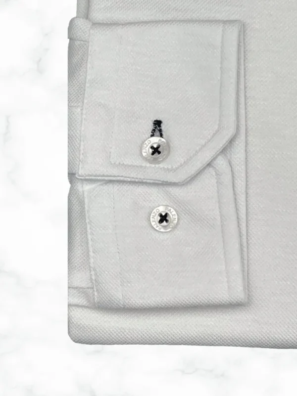 Palenzo Prêt-à-porter | Chemises | Chemise col italien - Blanc
