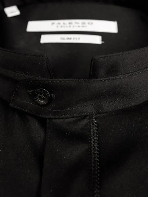 Palenzo Prêt-à-porter | Chemise col officier - Noir