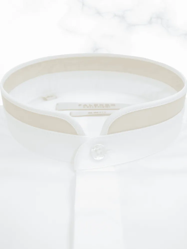 chemise_col_officier_arro_1-5.webp Palenzo Prêt-à-porter | Chemises | Chemise col officier arrondi - Blanc et beige