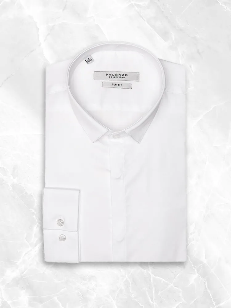 chemise_extra_petit_col___0.webp Palenzo Prêt-à-porter | Chemises | Chemise extra petit col - Blanc