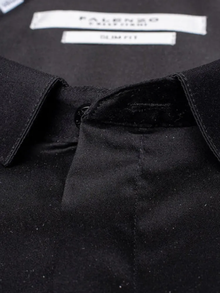 chemise_extra_petit_col___1-1.webp Palenzo Prêt-à-porter | Chemises | Chemise extra petit col - Noir