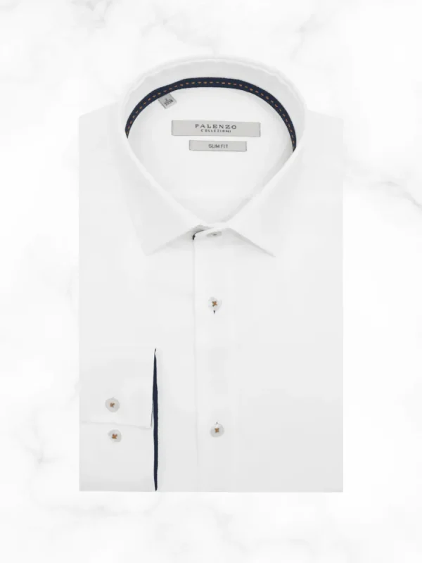 Palenzo Chemises | Chemise petit col français - Blanc