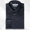 Palenzo Prêt-à-porter | Chemise petit col français - Noir