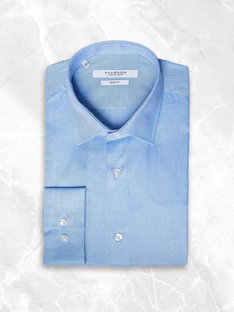 chemise_petit_col_franais_0-14.webp Palenzo Prêt-à-porter | Chemises | Chemise petit col français - Bleu ciel