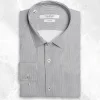 Palenzo Prêt-à-porter | Chemises | Chemise petit col français - Blanc et noir rayures