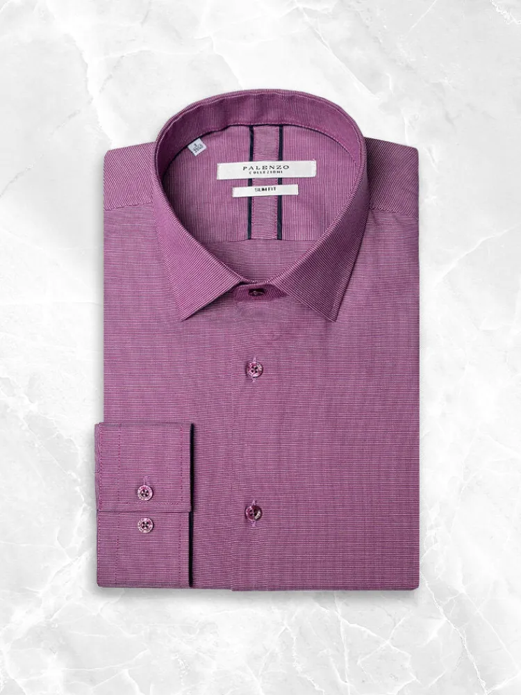 chemise_petit_col_franais_0-21.webp Palenzo Prêt-à-porter | Chemises | Chemise petit col français - Violine imprimé