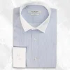 Palenzo Prêt-à-porter | Chemises | Chemise petit col français - Bleu rayures