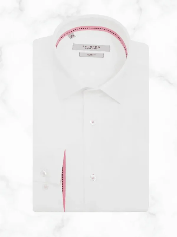 Palenzo Prêt-à-porter | Chemises | Chemise petit col français - Blanc