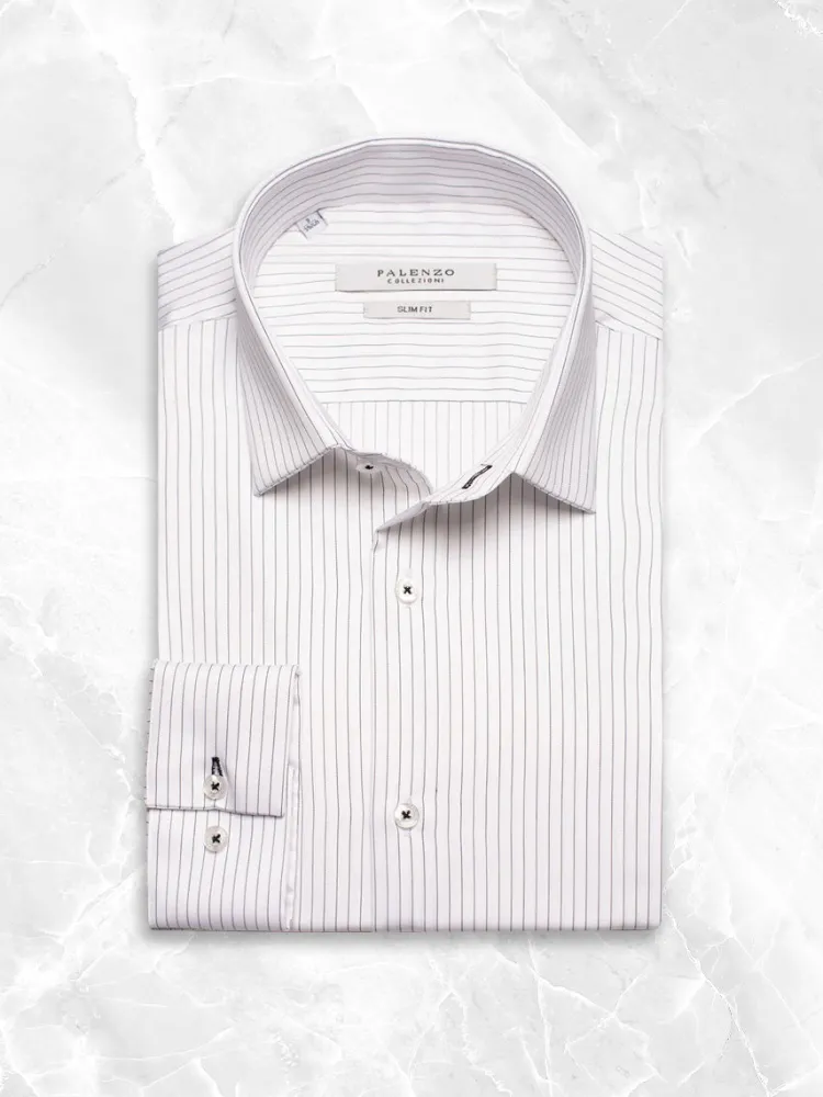 chemise_petit_col_franais_0-49.webp Palenzo Prêt-à-porter | Chemises | Chemise petit col français - Blanc et noir rayures