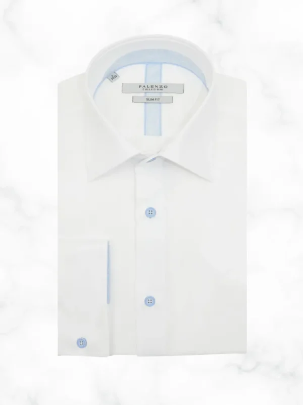Palenzo Prêt-à-porter | Chemise petit col français - Blanc
