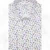 Palenzo Prêt-à-porter | Chemises | Chemise petit col français - Blanc imprimé