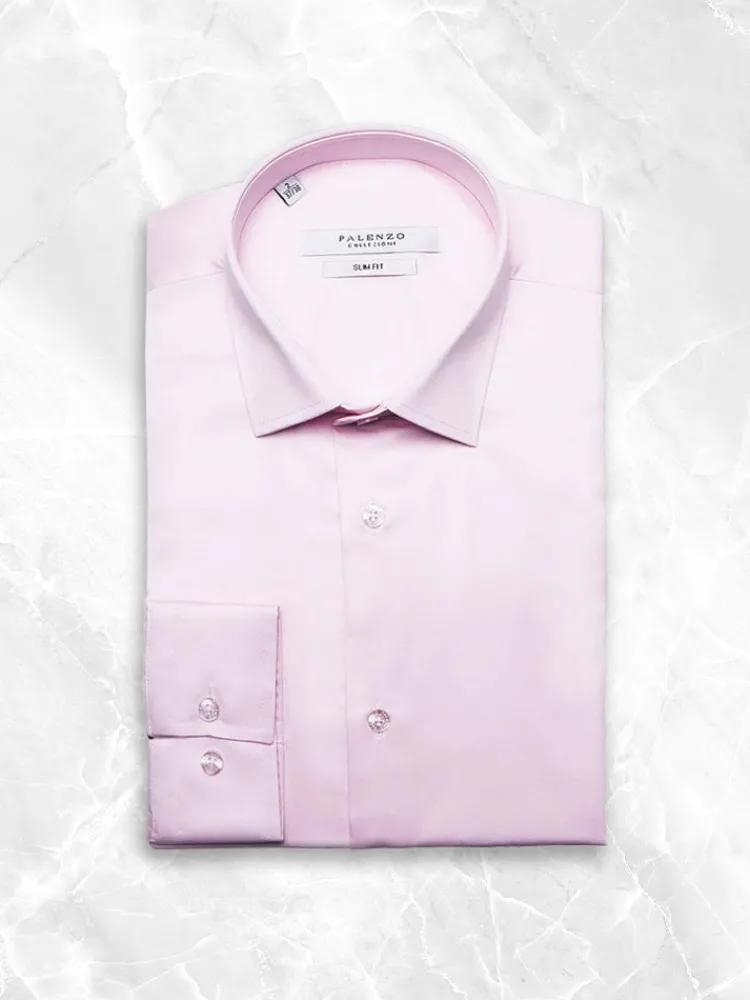 chemise_petit_col_franais_0-6.webp Palenzo Prêt-à-porter | Chemises | Chemise petit col français - Rose