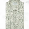 Palenzo Prêt-à-porter | Chemises | Chemise petit col français - Vert imprimé