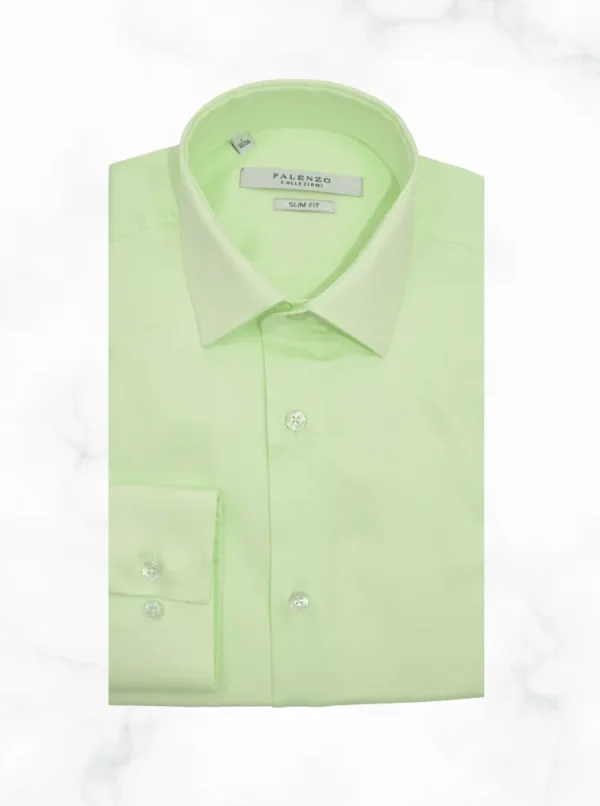 Palenzo Prêt-à-porter | Chemises | Chemise petit col français - Vert