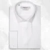 Palenzo Cérémonie | Prêt-à-porter | Chemise petit col français poignets mousquetaires - Blanc