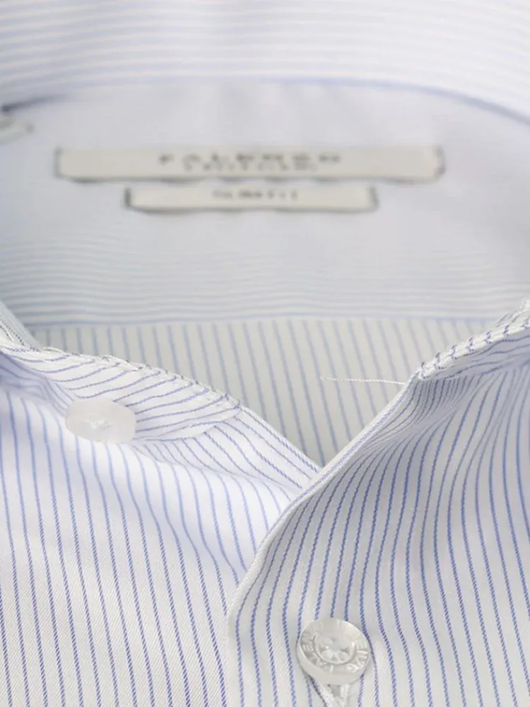 chemise_petit_col_franais_1-12.webp Palenzo Prêt-à-porter | Chemises | Chemise petit col français - Bleu rayures