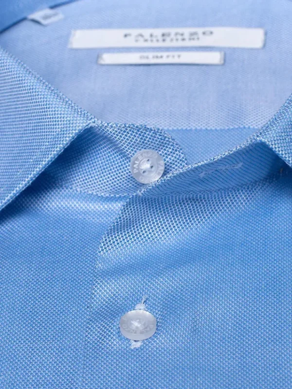 Palenzo Prêt-à-porter | Chemises | Chemise petit col français - Bleu ciel