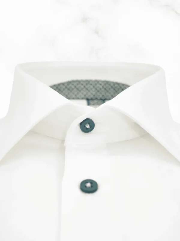 Palenzo Prêt-à-porter | Chemises | Chemise petit col français - Blanc